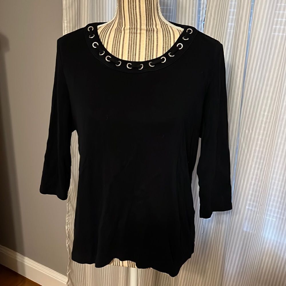 Karen Scott 3/4 Sleeve Shirt